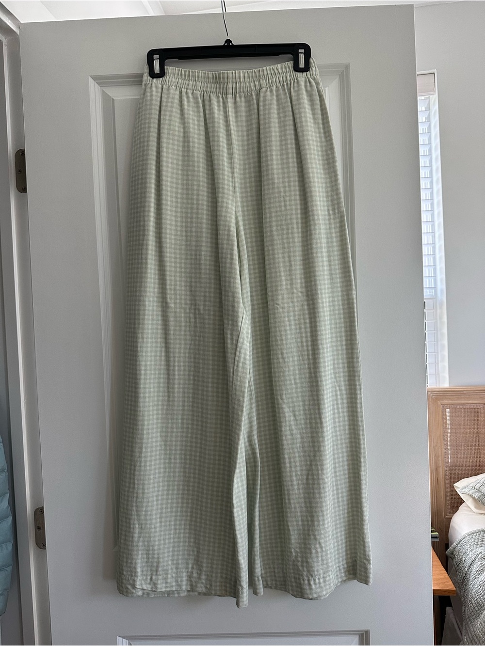 Rhythm Light Green/White Checked Pant
